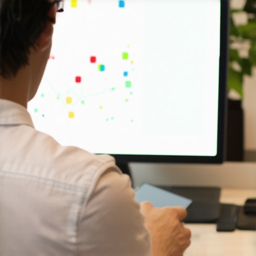 Business owner reviewing Google Maps analytics and insights