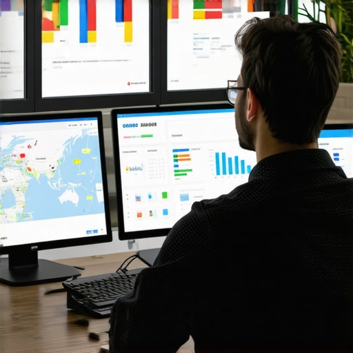 Expert analyzing local SEO analytics and maps data for optimization