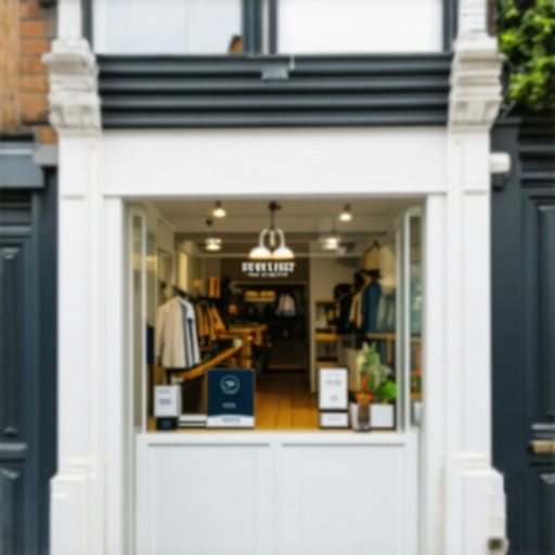 Future of Maps Conversion with AR AR interface over a local storefront showing innovative Maps optimization technology