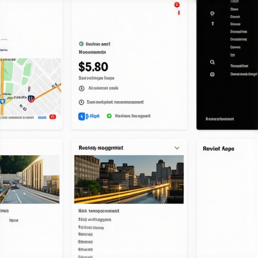 Google Maps Analytics Dashboard Screenshot of a Google Maps profile analytics dashboard with review management tools.