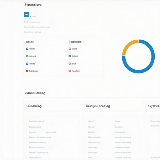 Display of local SEO management tools showing analytics and review metrics