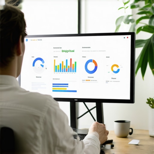 Monitoring Local SEO Tools for Long-Term Success Person analyzing local SEO performance metrics on a computer using BrightLocal and Google Search Console.