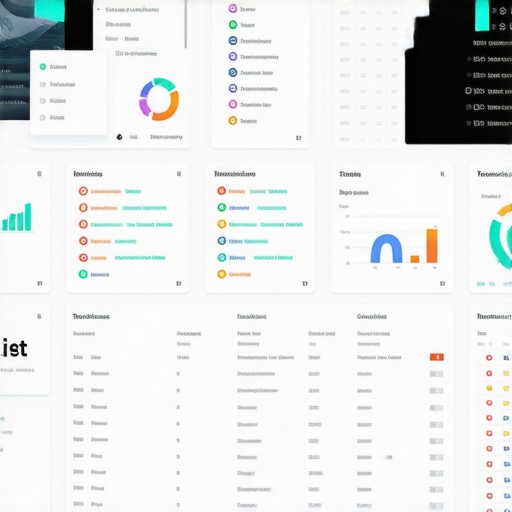 Optimized Workspace for Local SEO Maintenance Workspace with SEO tools dashboard, charts, and review management systems.