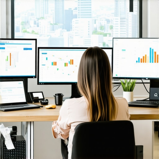 Person working on local SEO and Google Maps optimization using various digital tools.