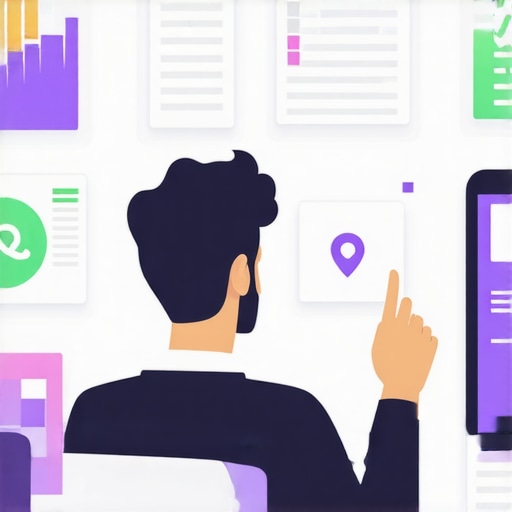 Business owner adjusting filters on a digital map analytics dashboard